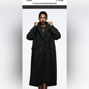 Zara  women’s oversized coat.